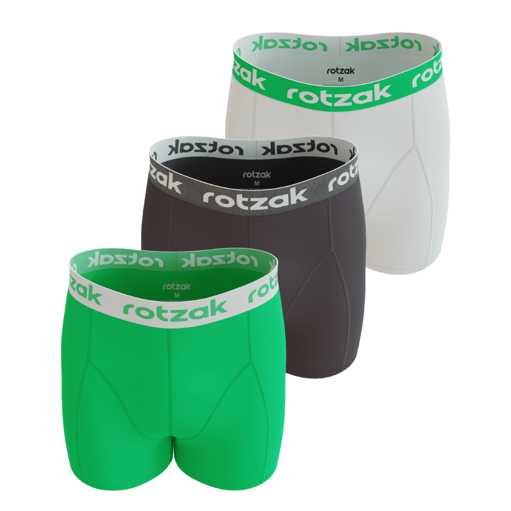 rotzak Boxershort - Groen, Wit & Zwart